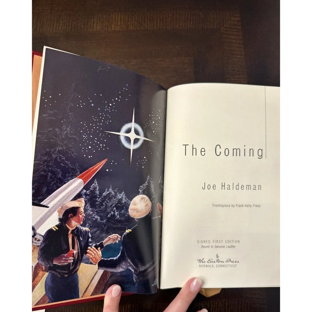 Signed Easton Press The Coming Joe Haldeman‎ 1st Ed Leather #164/1050 COA